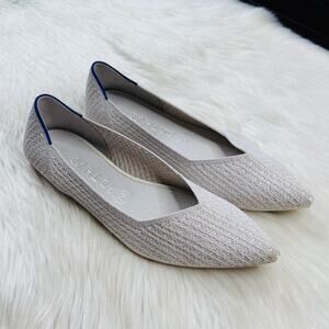 Rothy's Salt Honeycomb Pointed Toe Flats